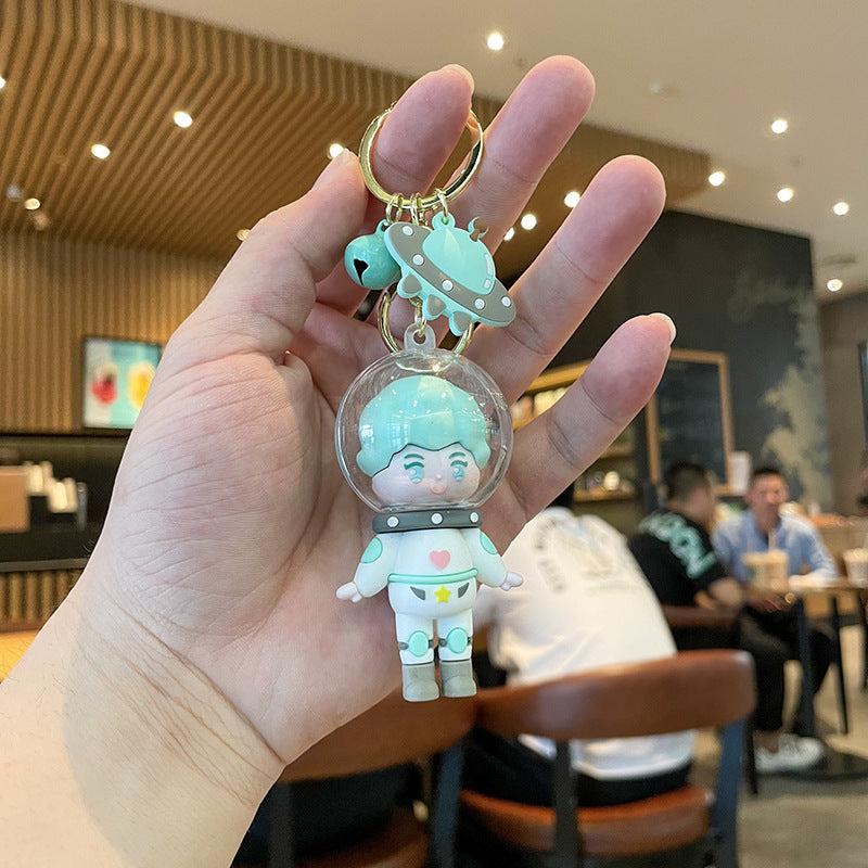 Wholesale Space Cat Figures Silicone Keychains